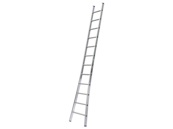 Enkele ladder uitgebogen